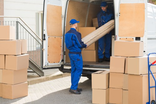 Man and van service moving boxes and furniture