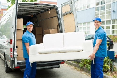 Local movers handling a flat move in central London