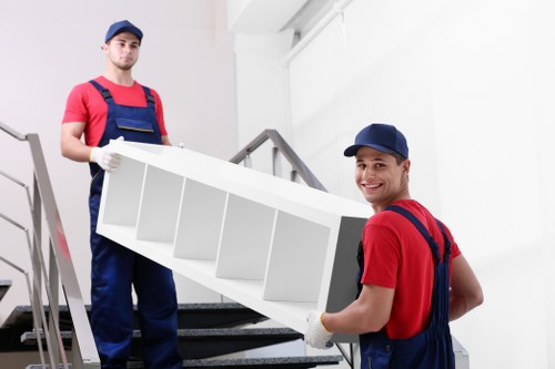 Careful furniture handling for a flat move in central London