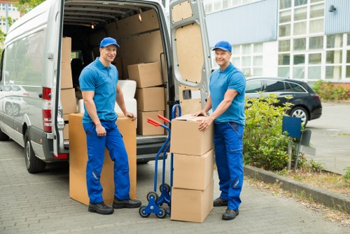 Local movers handling an office relocation in Soho