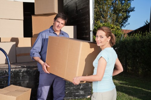 Loading furniture for a Soho collection and delivery
